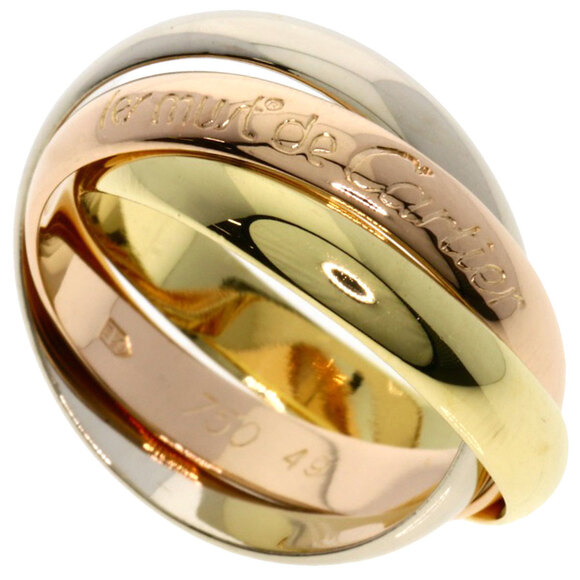 CARTIER 18k Pink Trinity Ring #49 - Picture 8 of 8